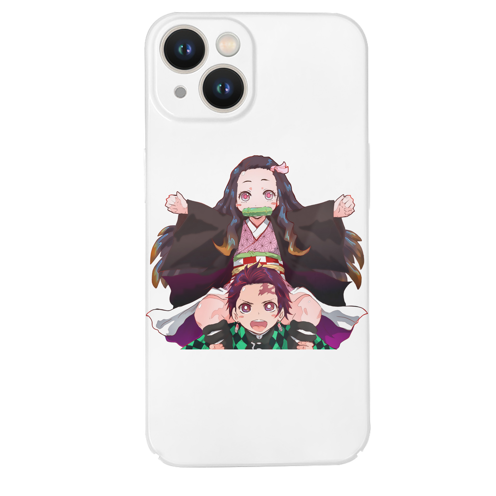 （画像用） 鬼滅の刃（きめつのやいば）竈門 禰󠄀豆子／かまど ねずこ Kamado Nezuko 【iPhone 14シリーズ対応】ハードケース